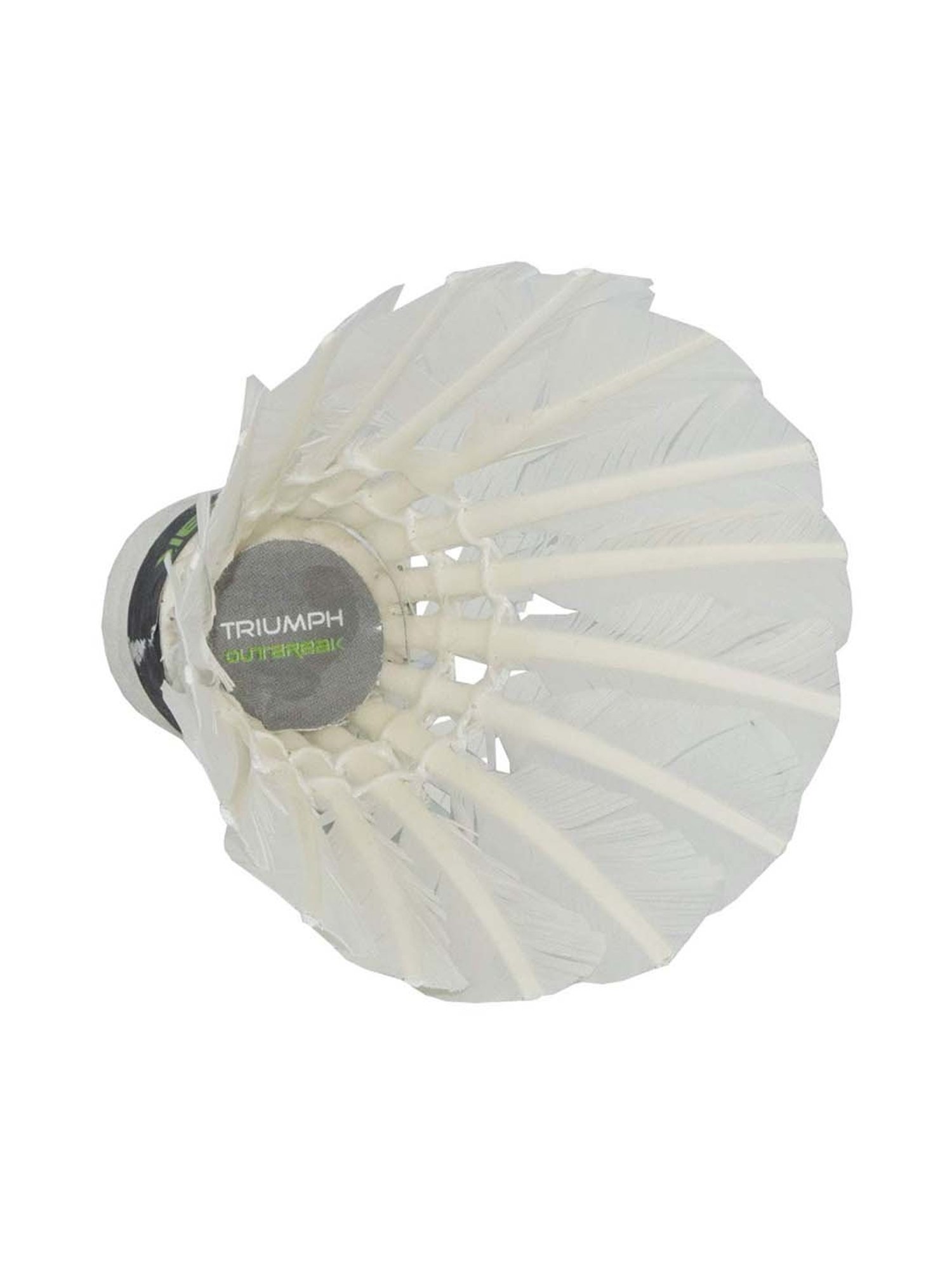 Triumph Multicolored Badminton Racquet with Outbreak Feather Shuttlecock for Men (10Pcs)