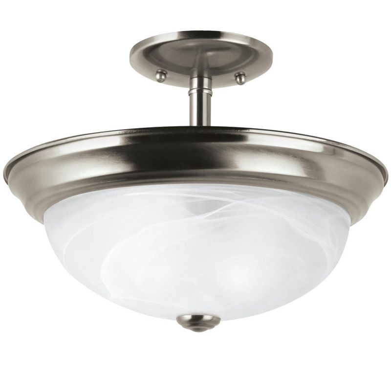 Generation Lighting Windgate 2 light Brushed Nickel Ceiling Fixture 77950-962