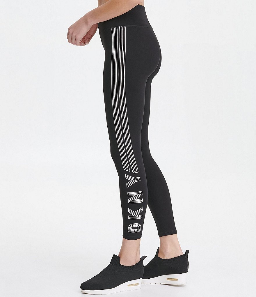 DKNY Sport High Waist 7/8 Track Logo Leggings