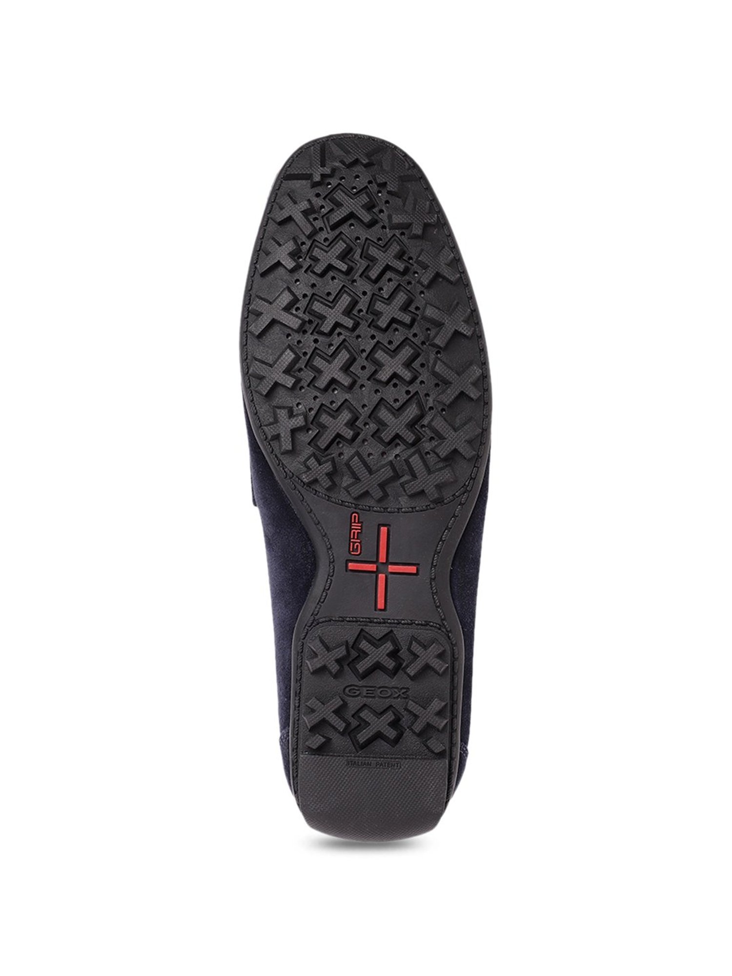 Geox Men's Kosmopolis Navy Leather Casual Loafers