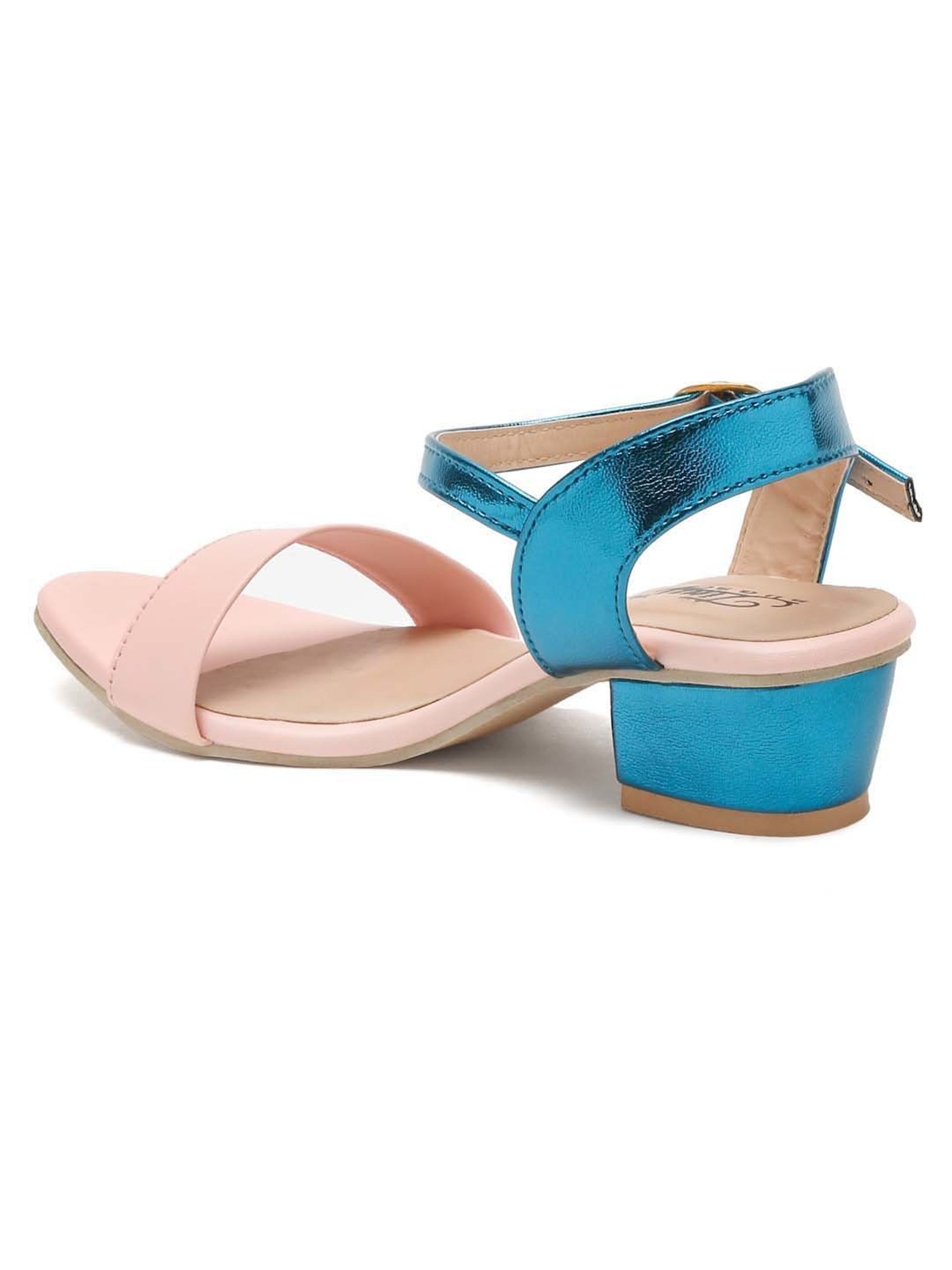 Tiny Bugs Kids Pink & Blue Ankle Strap Sandals