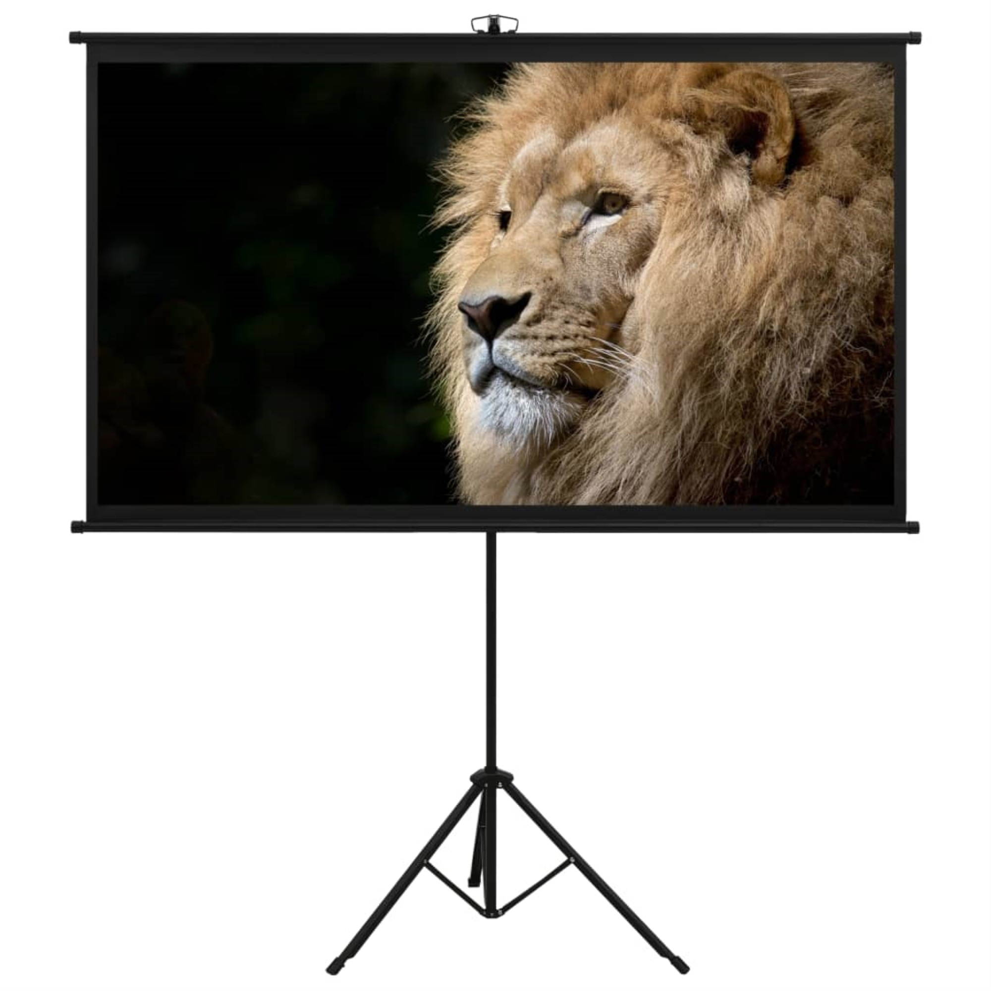 vidaXL Projection Screen with Tripod 72" 16:9 Home Theater Screen Presentation
