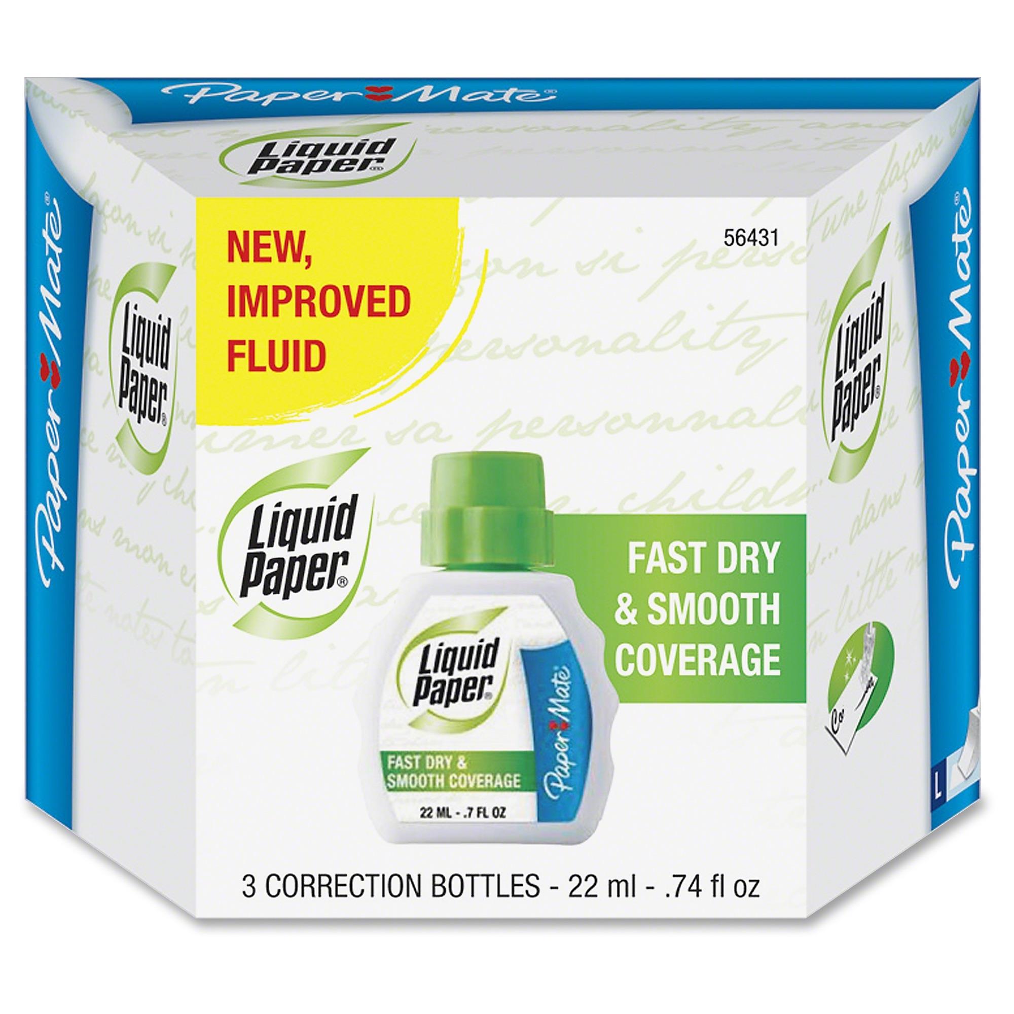 Paper Mate Liquid Paper Fast Dry Correction Fluid