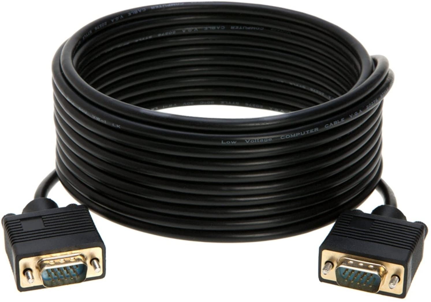 Cables Direct Online 3FT SVGA Monitor Cable Male to Male 1080P Super VGA Display Cord for PC Projector Laptop TV