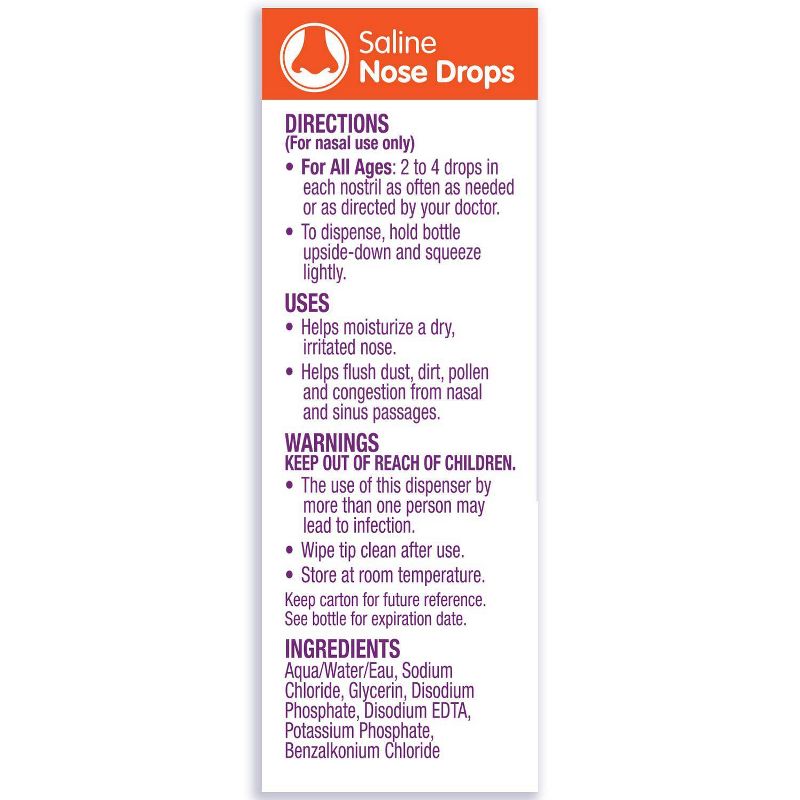 Boogie Drops Saline Nose Drops Twin Pack - 1.7 fl oz