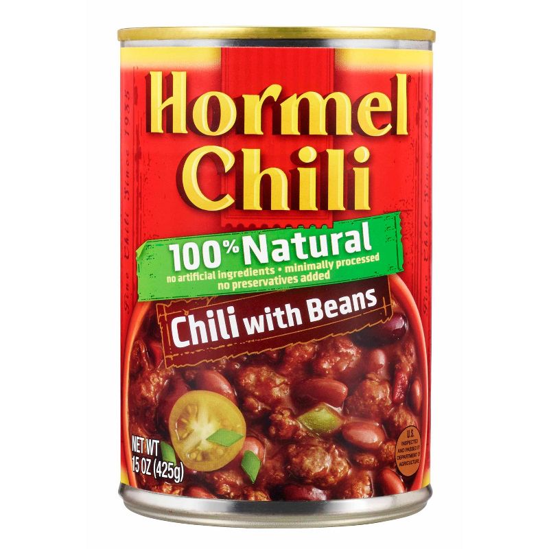 Hormel Chili 100% Natural with Beans - 15oz
