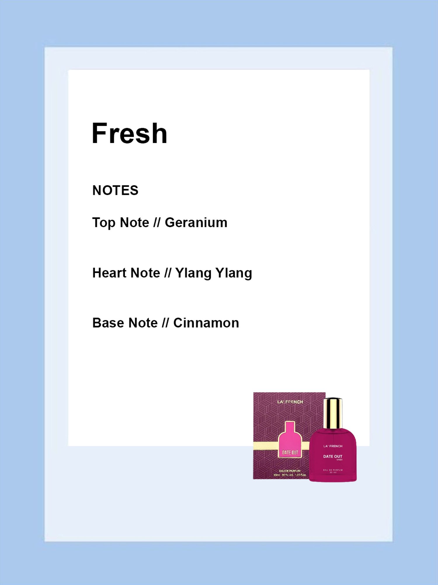 La'french Date Out Eau de Parfum - 30 ml