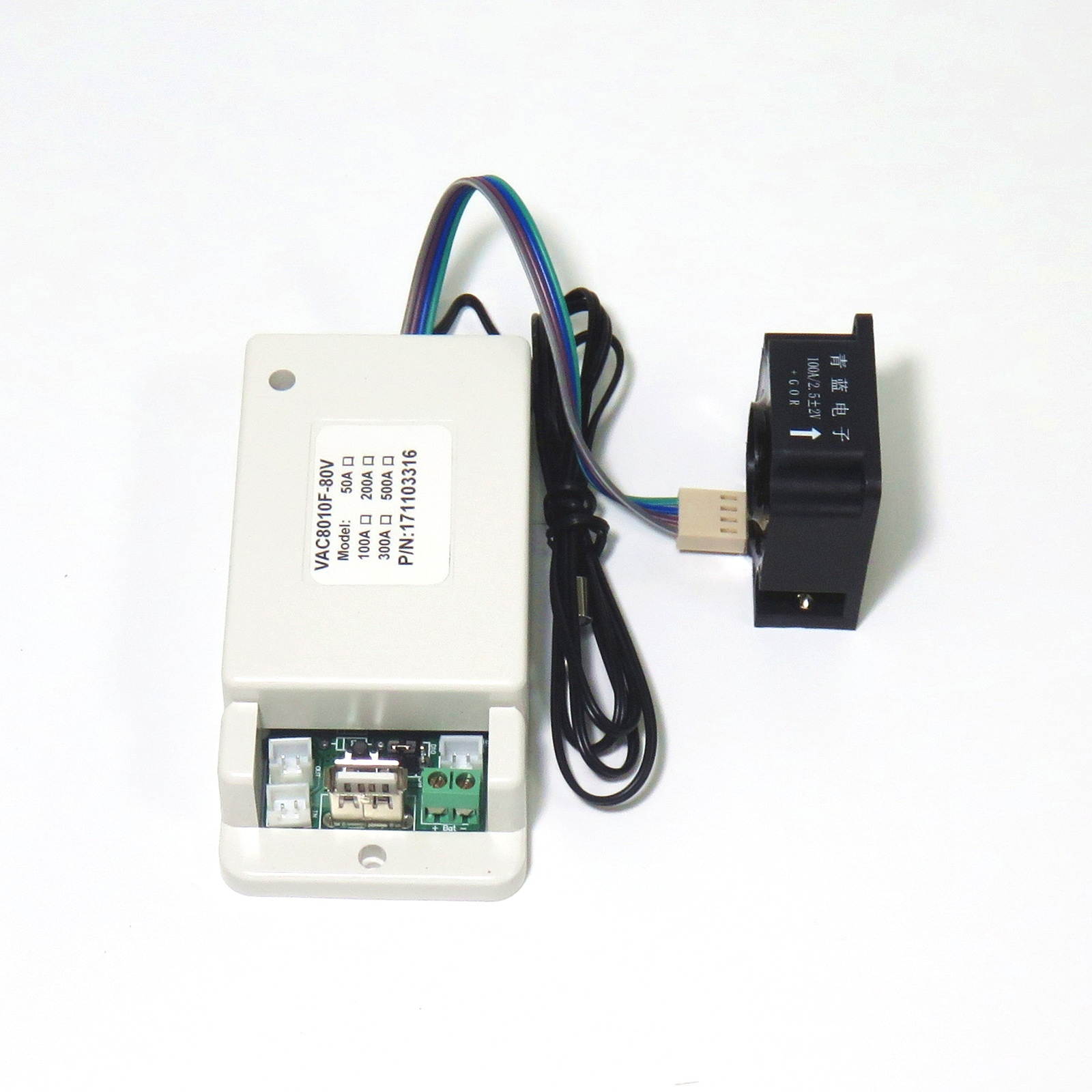 VAC8010F Wireless Transmission Multi-function Instrument 2.4 inch LCD Voltage Current Capacity Energy Temperature Display with Power Off Memory Function