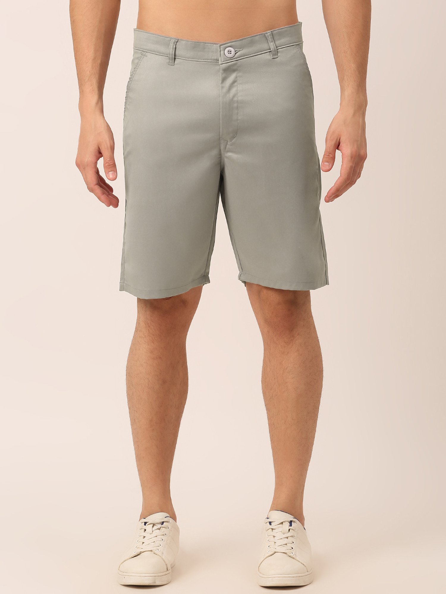 Jainish Grey Regular Fit Shorts