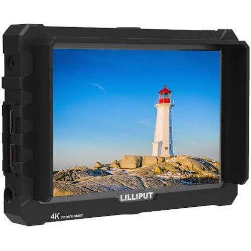 Lilliput A7S Full HD 7 Inch IPS Video Camera Field Monitor w/ 4K Support (Black Case) HDMI Ports Advanced Bundle w/ Stabilizing Handle, Tripod, HDMI Cables, Carrying Case, Backpack, and Cleaning Kit
