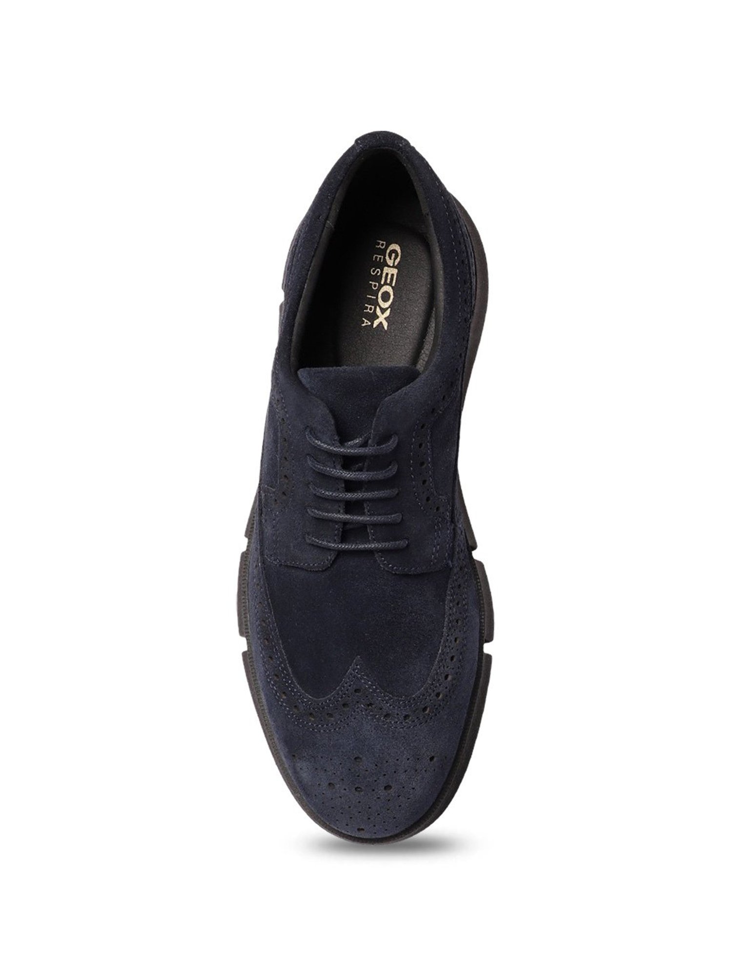 Geox Men's U Adacter F Navy Leather Casual Sneakers