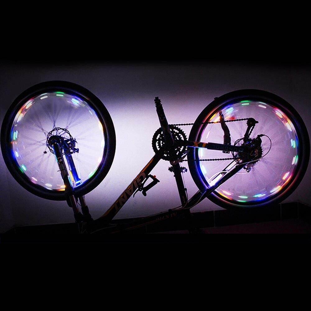 LED Bicycle Bike Cycling Rim Lights Auto Open  Close Wheel Spoke Light String