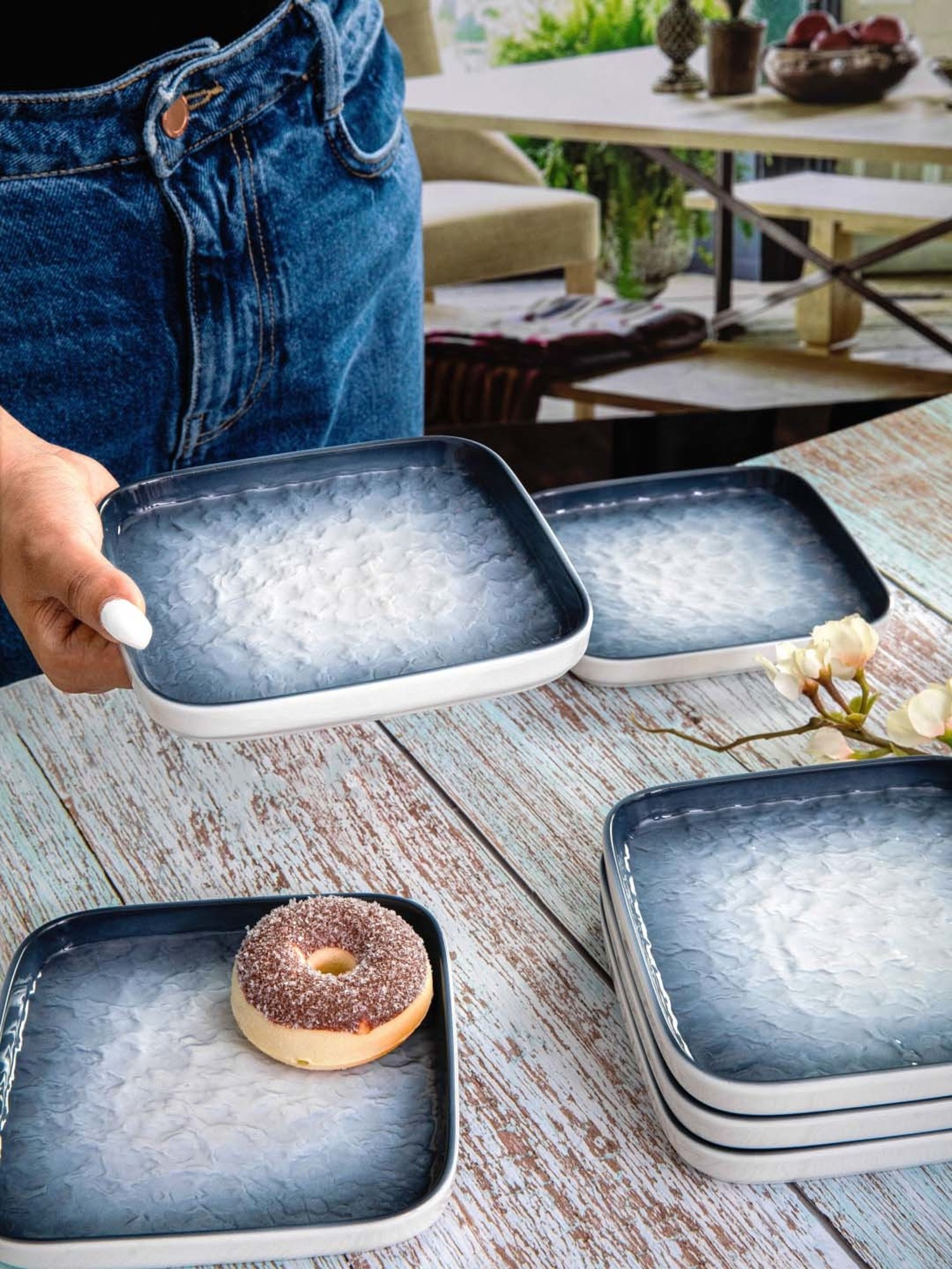 Sumeet S.S. Heavy Gauge Multi Purpose Plates with Mirror Finish Set of 9pc ( Dia-17cm, 22cm,27.5cm)