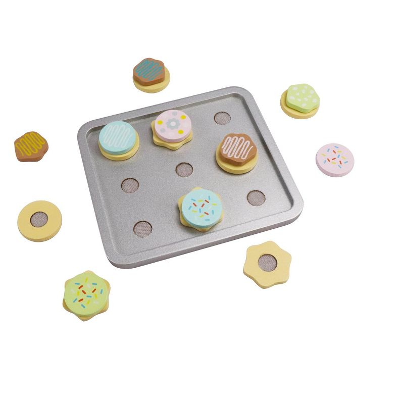 Melissa & Doug Stir and Serve Cooking Utensils (7pc) - Stainless Steel and Wood