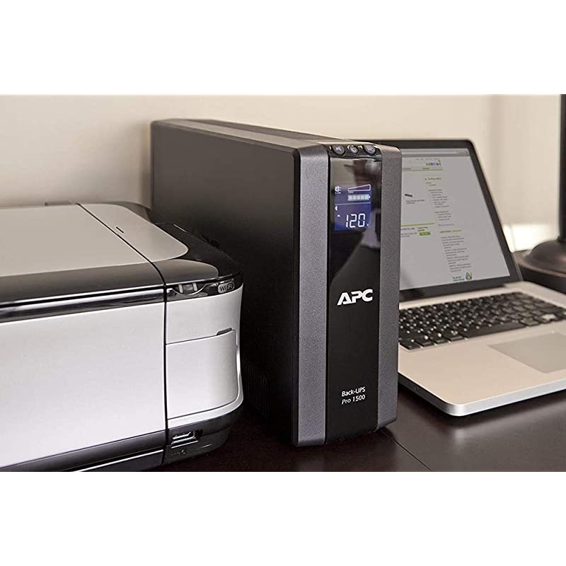 UPS Battery Backup & Surge Protector with AVR, 1500VA,  Back-UPS Pro (BR1500G) Bundle Including 16GB DataTraveler