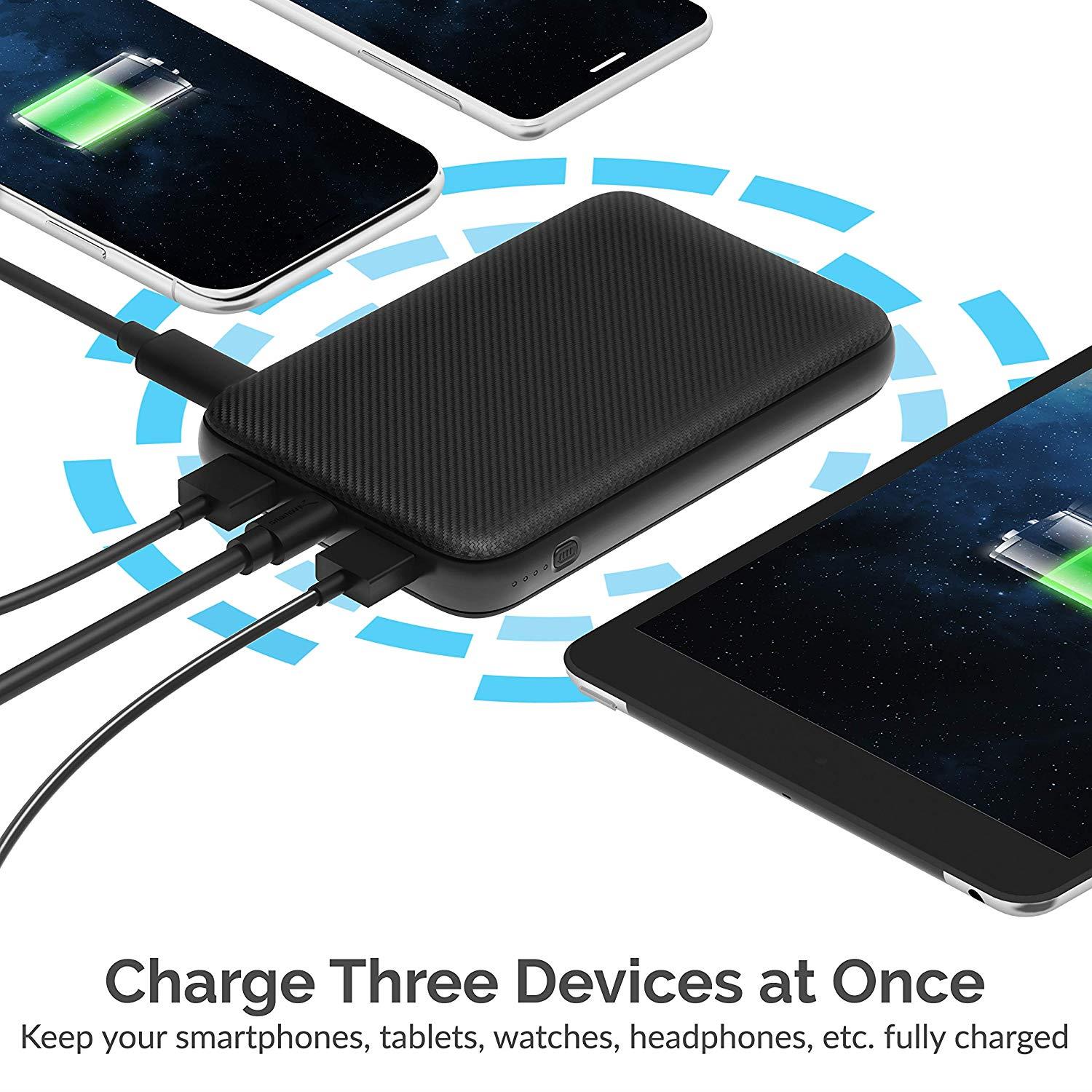 Sabrent 20000 mAh USB C PD Power Bank with Quick Charge 3.0 USB (PB-Y20B)