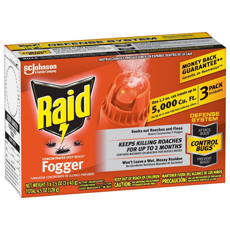 Raid Fogger Concentrated - 3pk/1.05oz