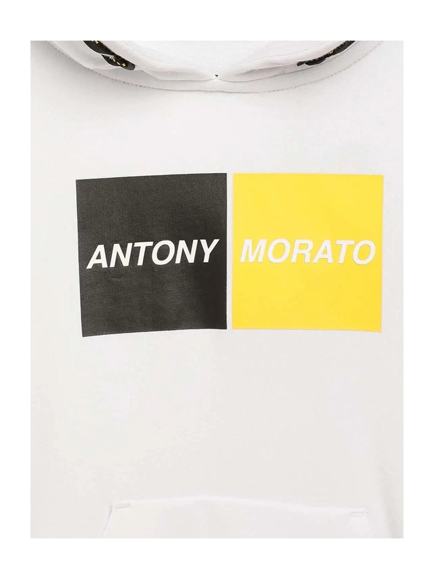 Antony Morato Kids White Logo Print  Hoodie
