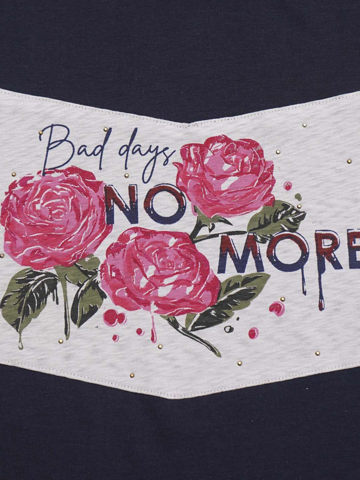 ZIAMA Kids Navy & White Floral Print Top