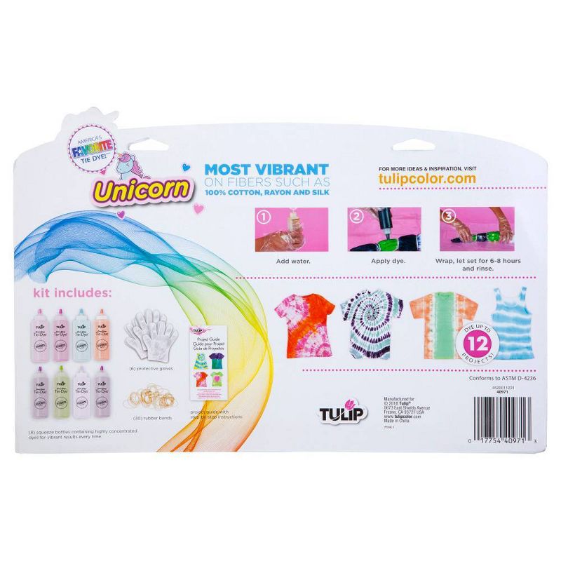 Tulip 45pc One-Step Tie-Dye 8 Color Kit - Unicorn