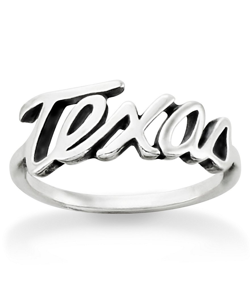 James Avery Texas Script Ring