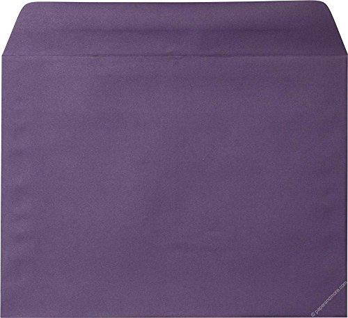 9" x 12" Booklet Dark Purple Solid Envelopes - 25 Envelopes from Paper and More