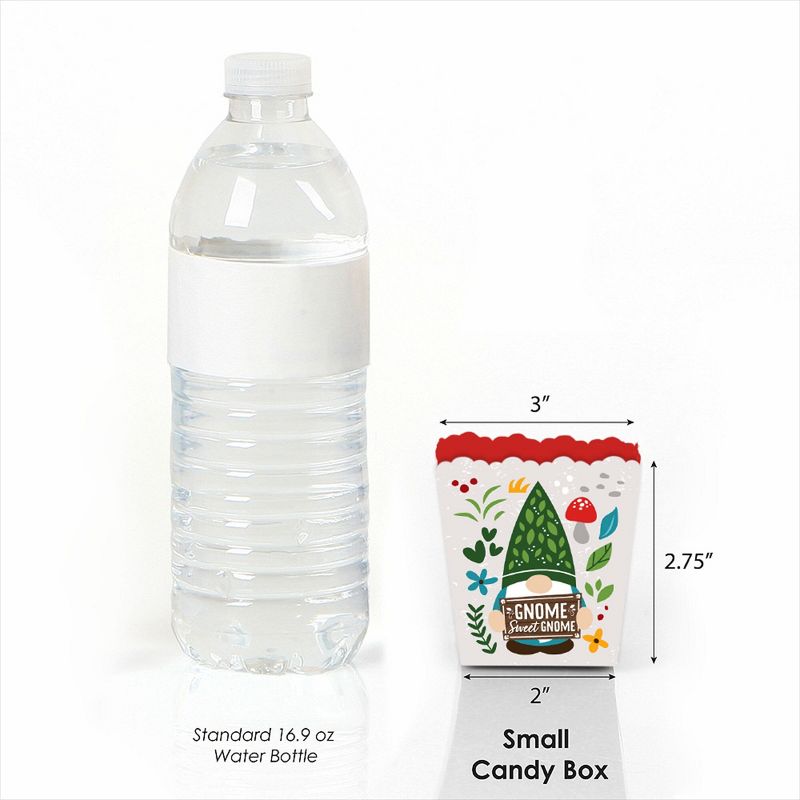 Big Dot of Happiness Garden Gnomes - Party Mini Favor Boxes - Forest Gnome Party Treat Candy Boxes - Set of 12