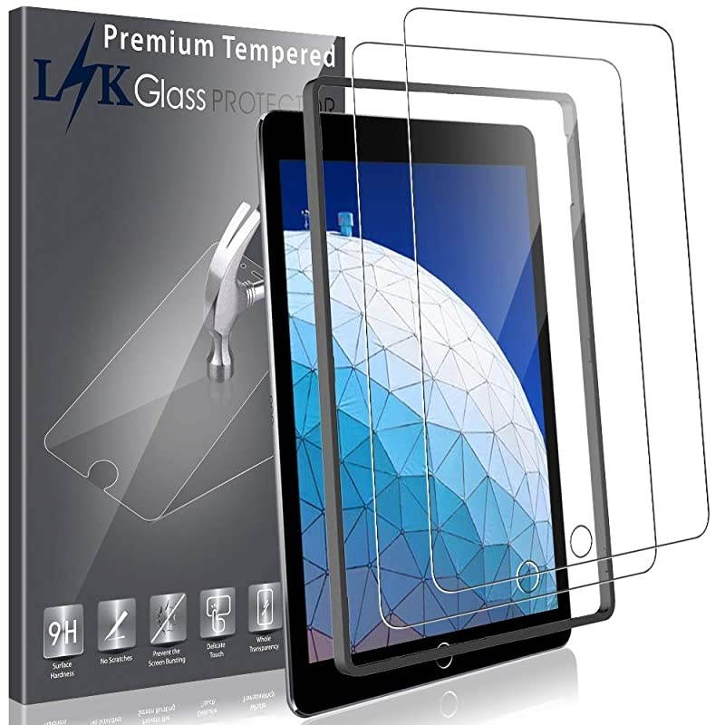 2 PACK  Screen Protector Compatible with iPad Air inch 105 2019 iPad Pro inch 105 iPad Air 3 Tempered Glass Bubble Free Case Friendly