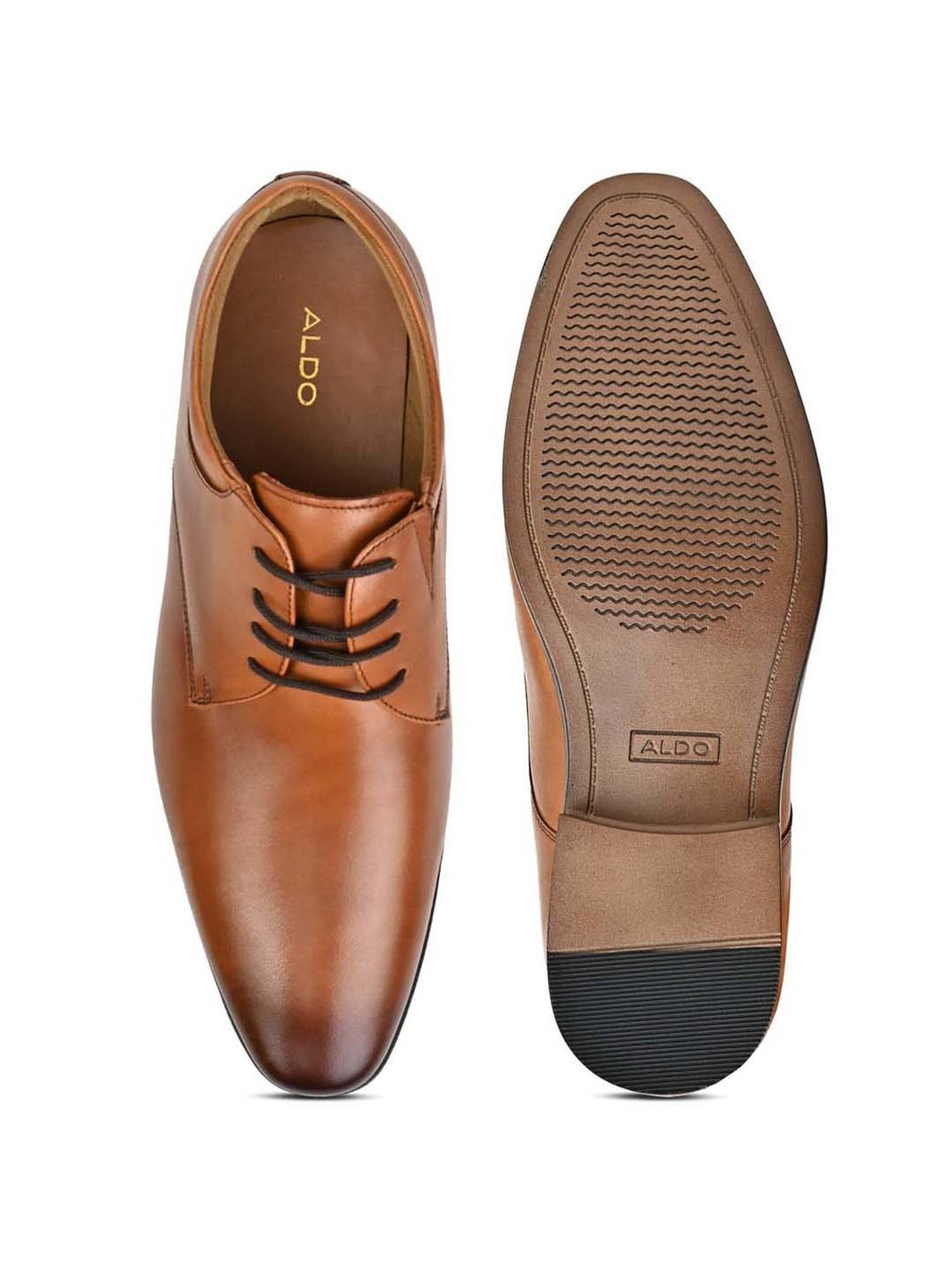 Aldo Men's Cognac Derby Shoes