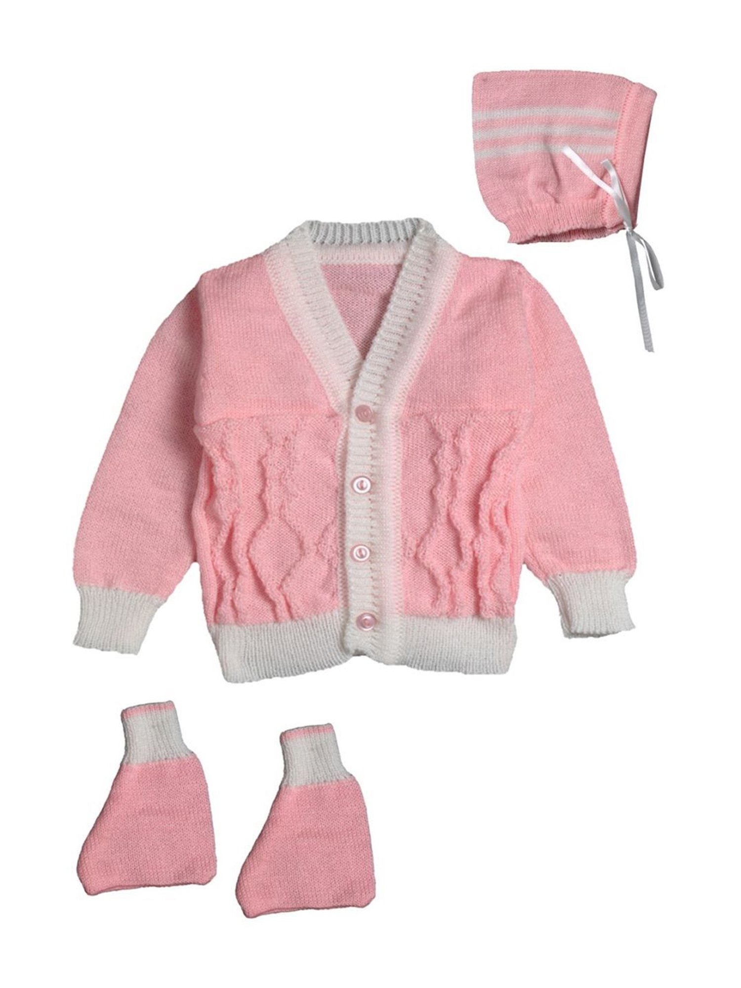 Pantaloons Baby Brown Cotton Printed Full Sleeves Sweater