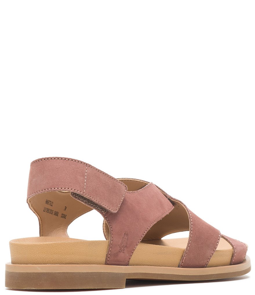 Hush Puppies Lilly Nubuck Leather Criss Cross Sandals