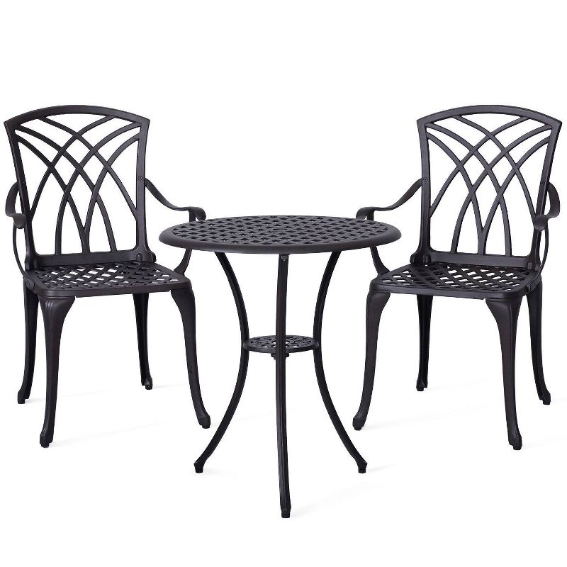 3pc Cast Aluminum Bistro Set - Nuu Garden