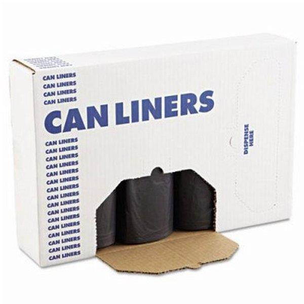 Boardwalk 517 SH-Grade Can Liners, 40 x 46, 45gal, 1.5mil, Black, 10/Roll, 10 Rolls/Carton
