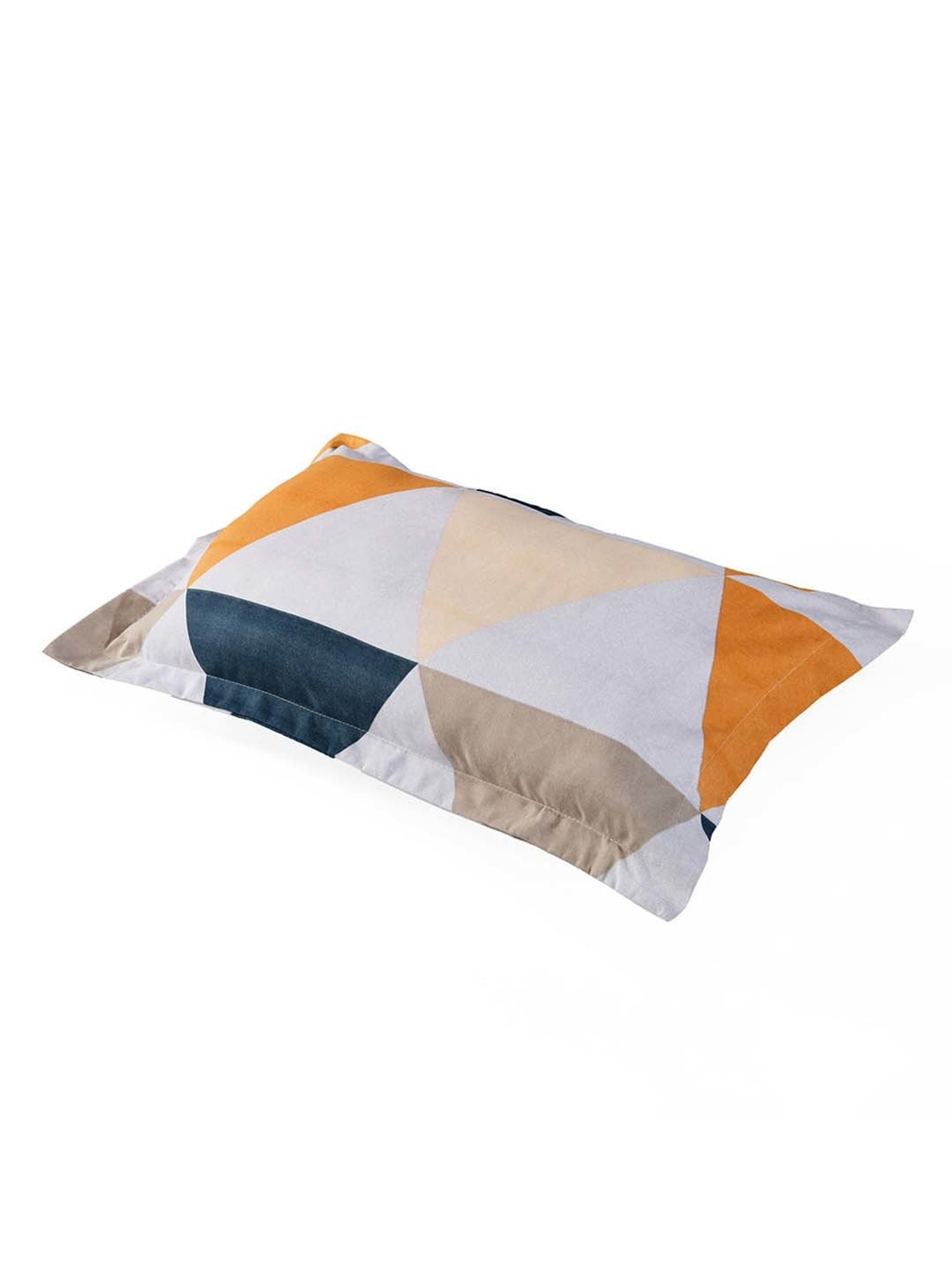 @Home Aurora Multicolor 130 GSM Polyester Double Bedsheet with 2 Pillow Covers