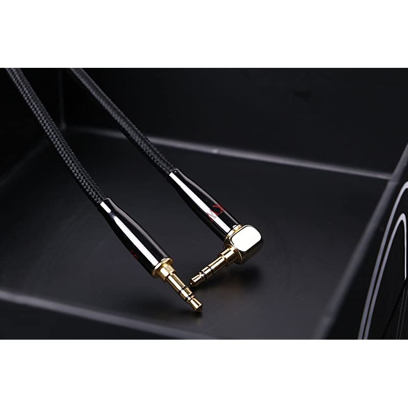 Aux Cable for CarHiFi Sound35 mm to 35 mm Aux CordStereo Audio CableAudio Jack CableHeadphone Cable for Home StereoiPhoneiPodIPadEcho DotSony More5Feet