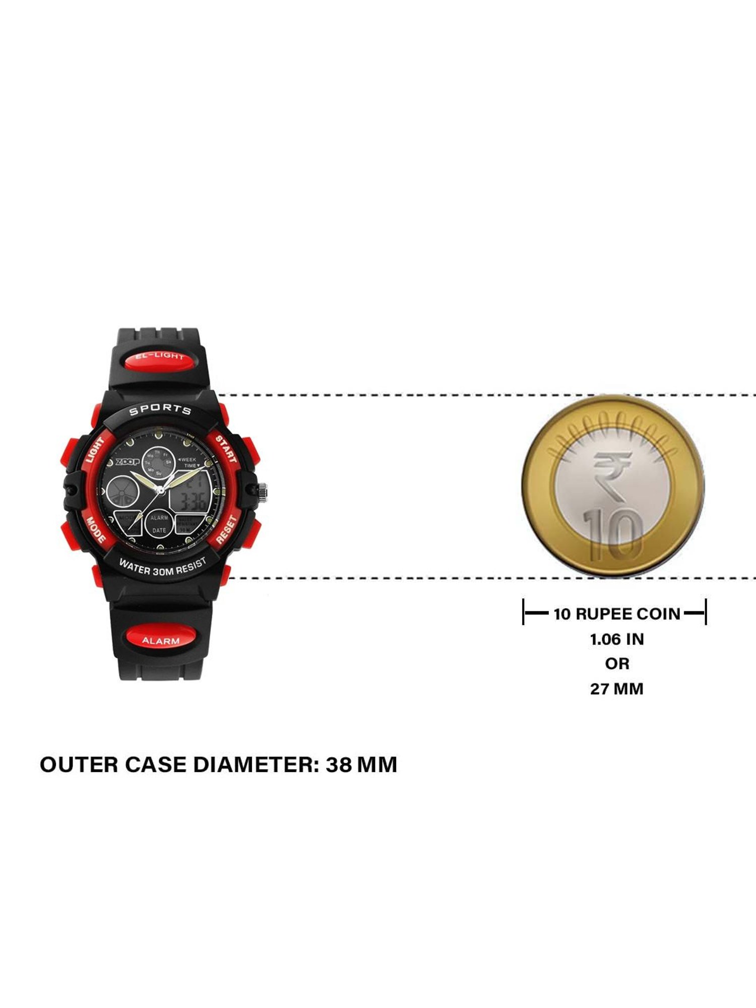 Zoop 16033PP04W Analog Digital Watch for Men