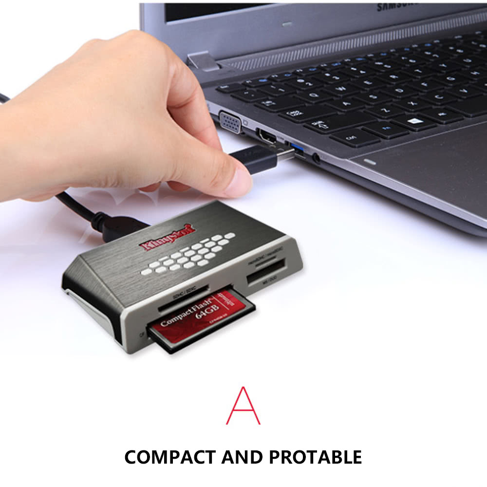 FCR-HS4 USB 3.0 High-Speed All-in-one TF SD Card Reader Adapter