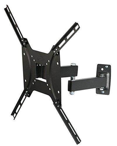 Kenuco Heavy Duty Full Motion TV Wall Mount for Most 17"-55" Samsung Sony Vizio LG LCD LED Plasma Flat Screen TV Monitor | up to 55 lb | VESA 400x400 | Swivels 180&deg; | Tilts 12&deg; | GML642