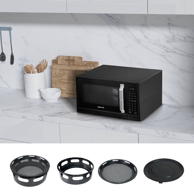 Calphalon 1.3 cu ft 1000W Air Fry Microwave Oven - Matte Black