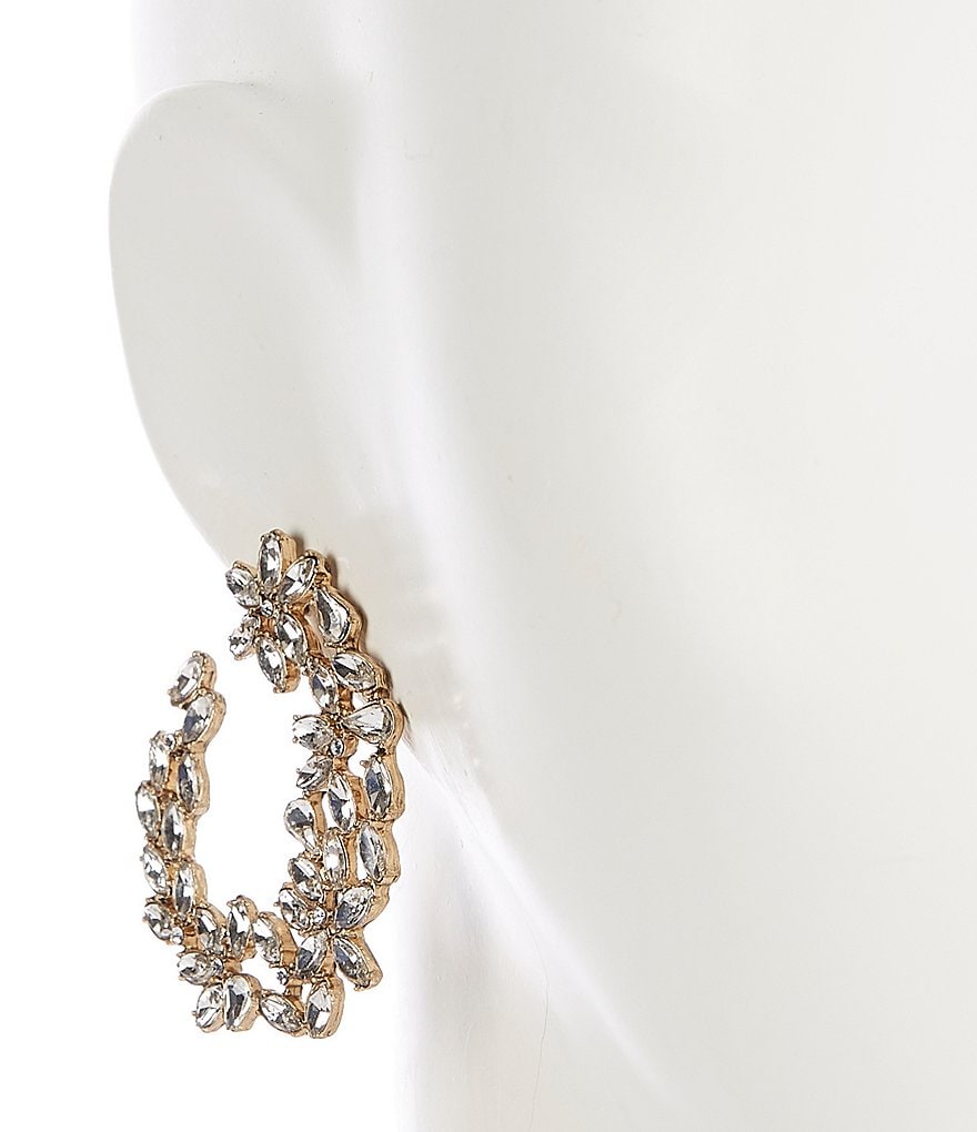 Gemma Layne Crystal Hoop Earrings