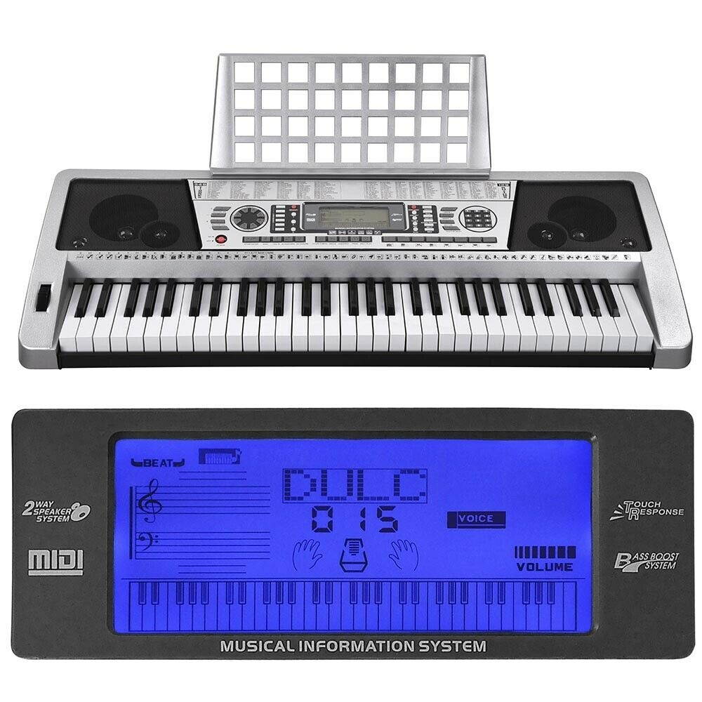 61 Key Electronic Keyboard Digital Piano Electric LCD Music Organ Kids Xmas Gift