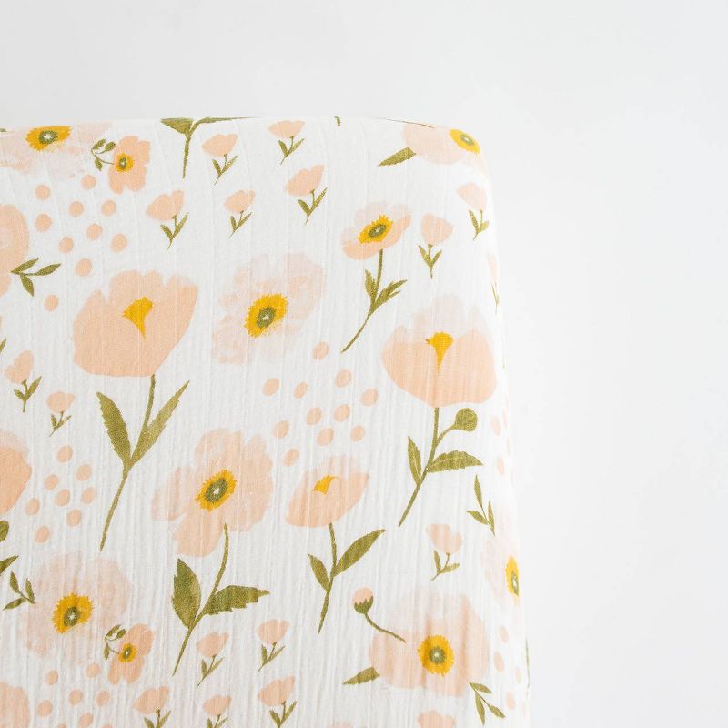 Clementine Kids Blush Bloom Crib Sheet