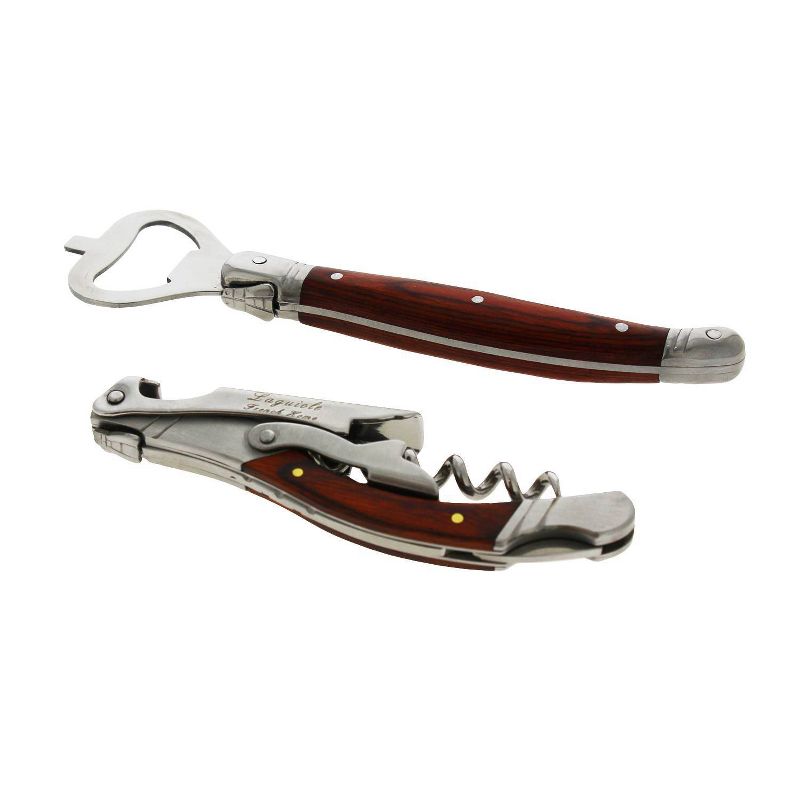 French Home Laguiole 2pc Stainless Steel Bottle Opener Bar Set