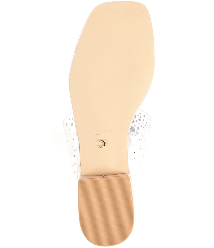 Carvela Glorious Clear Gemstone Embellished Dress Sandals