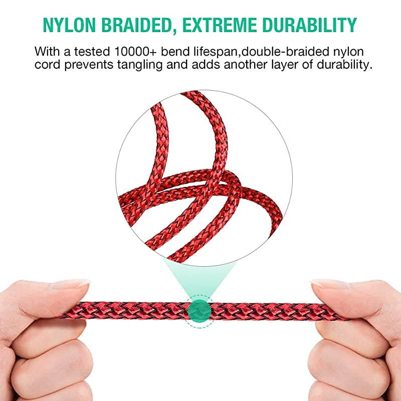 AUX Cable 2Pack8ftHiFi Sound Quality 35mm Auxiliary Audio Cable Nylon Braided AUX Cord for CarHome StereosSpeakeriPhone iPod iPadHeadphonesSony BeatsEcho Dot More