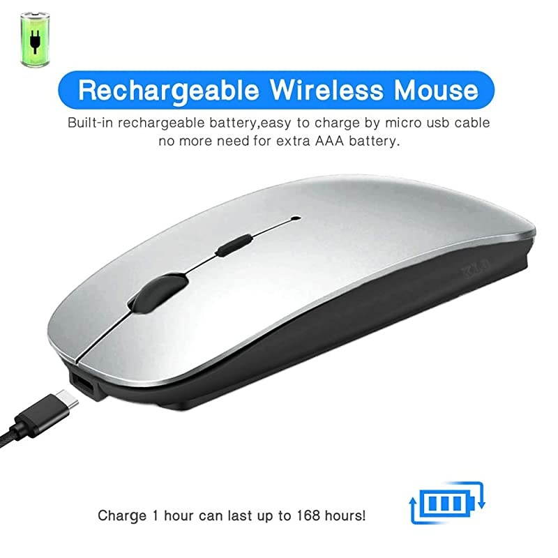 Mouse for MacBook proMacBook airLaptopiMacipad Wireless Mouse for MacBook pro MacBook AiriMacLaptopNotebookpc BTSilverBlack