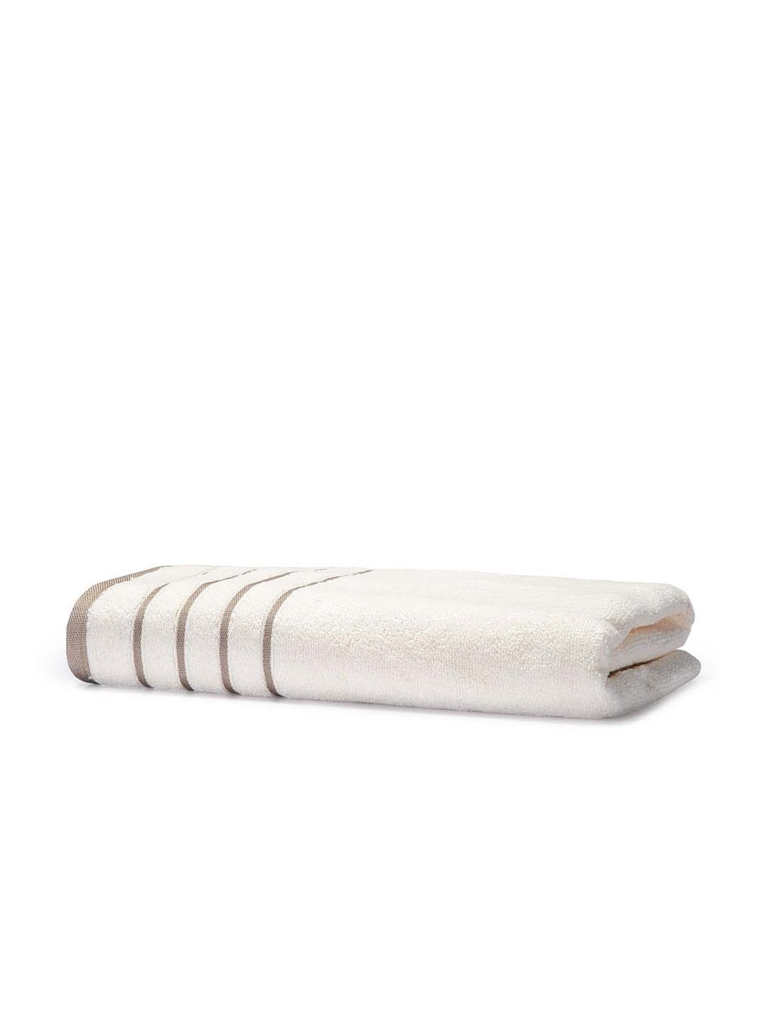 Mark Home Simply Soft Ivory Cotton 500 GSM Zero Twist Anti Bacterial Ladies Towel - Set of 1
