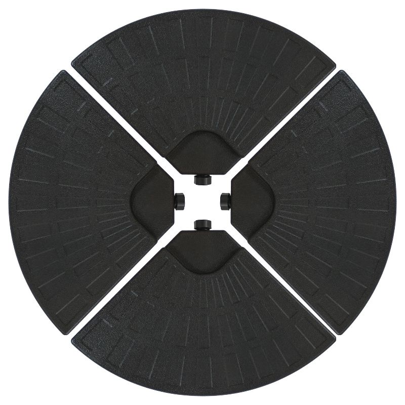 9' x 5' Rectangular Double Top Patio Outdoor Market Umbrella Emerald Green - Crestlive Products