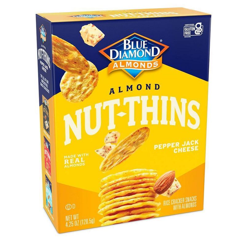 Blue Diamond Nut Thins Pepper Jack Cheese Crackers - 4.25oz
