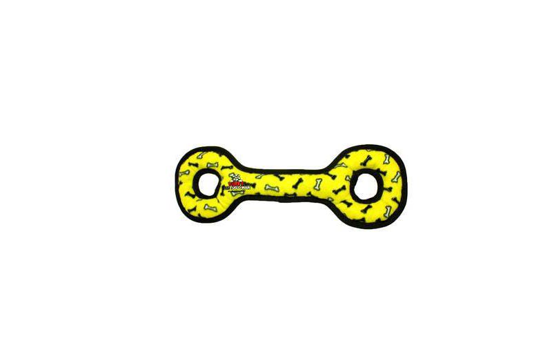Tuffy Ultimate Tug-O-War Print Dog Toy - Yellow